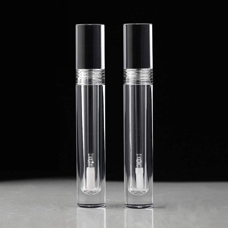 Snowso Lip Gloss Tubes with Wand Empty, 10 Pack 5ml Transparent Lip Gloss Containers, Clear Crystal Lip Gloss Tubes with Rubber Stoppers for DIY Lip Gloss - Image 3